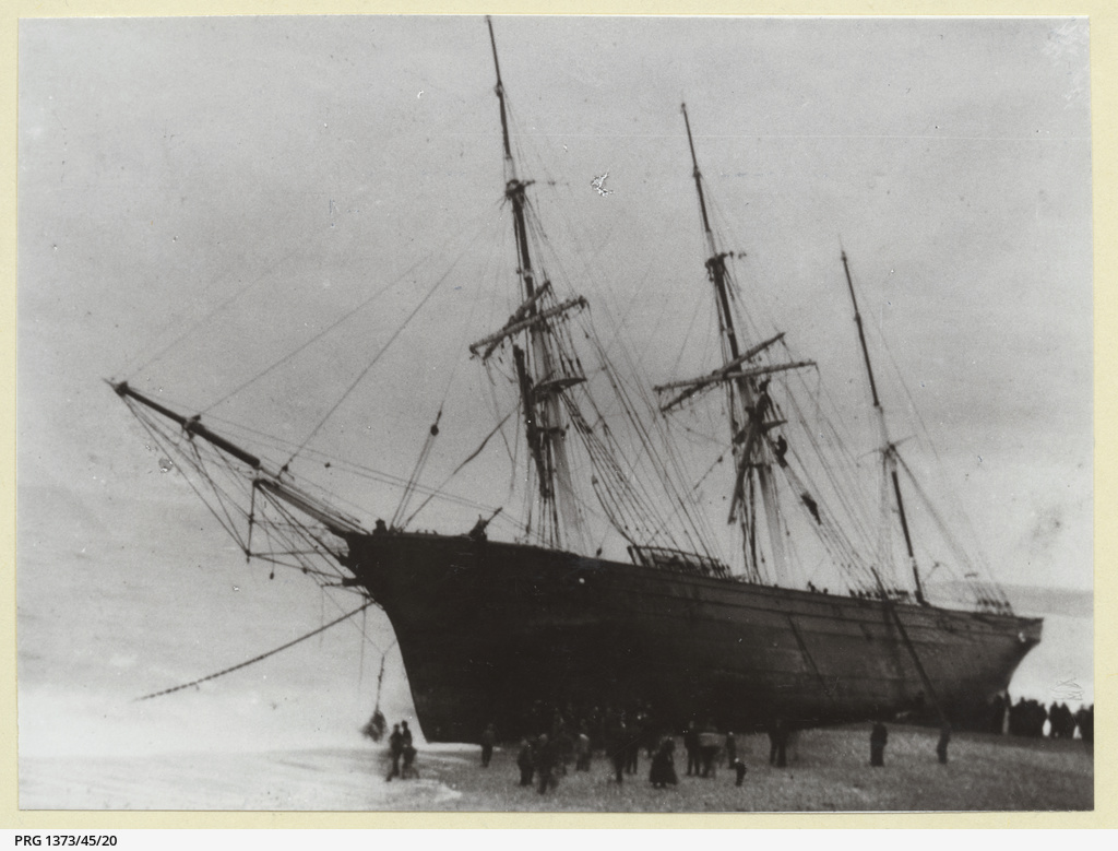 Die PERUVIAN gestrandet vor Sussex